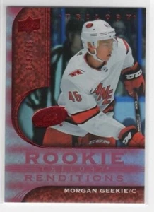 Morgan Geekie 20-21 UD Trilogy Rookie Renditions Red /799 #RR-20 Hurricanes - Picture 1 of 1