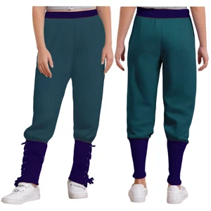 Boys Medieval Pirates Pants Elastic Waistband Tie Ankle Legging Long Trousers - Picture 1 of 77