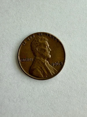 1964 Lincoln Penny NO Mint Mark - 'L' from Liberty on RIM RARE!- - Image 1 of 2