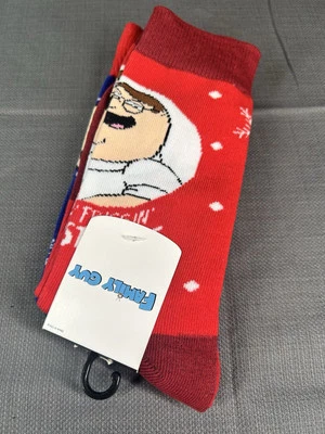 Family Guy 2 pares de calcetines divertidos novedosos talla 10-13 Foto 1 de 3