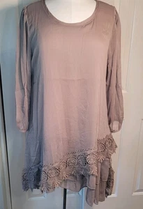 Pretty Angel Dainty Fairy Lace Slip Dress & Size Large NWT Silk Blend - Picture 1 of 15