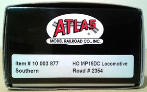 HO SCALE ATLAS GOLD EMD MP15DC SOUTHERN #2354 10003877 DCC & SOUND - Picture 1 of 4