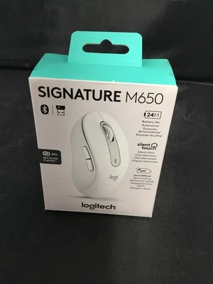 Logitech Signature M650 Ratón de Desplazamiento Inalámbrico BLANCO ROTO (910-006252) Foto 1 de 4