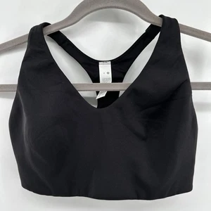 Lululemon Sports Bra Razorback Black Size 10 Running Training Sculpt - Picture 1 of 4