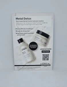 💖 L'Oréal 💖 Metal Detox 💖Advertising Card 💖 - Picture 1 of 2