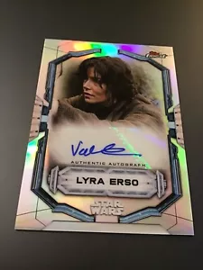 2022 Topps Finest Star Wars Auto Valene Kane as Lyra Erso - Picture 1 of 4