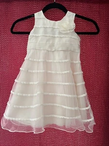 Monsoon beige dress 18-24mo - Picture 1 of 5