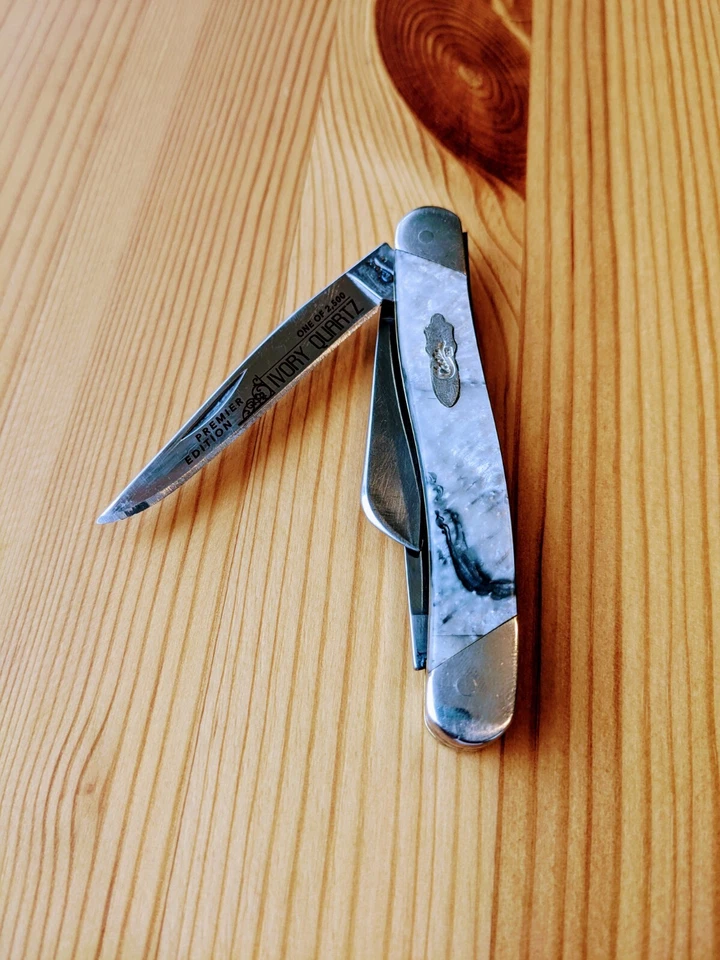 Case 9318 Medium Stockman Ivory Quartz 1 of Only 2500 Made! Slant Bolster Series - Image 1 of 4