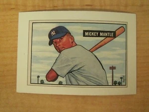 1989 Bowman Sweepstakes Reprint Card 1951 Bowman Mickey Mantle New York Yankees - Picture 1 of 2