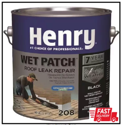 208 Wet Roof Cement - 0.90 Gallon Black for Reliable Leak Repair NEW - Image 1 of 4