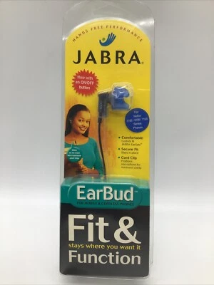 VIntage Jabra Fit & Function Mobile & Cordless Phones Earbud& Inline Microphone - Image 1 of 4