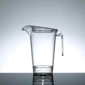 4 Clear 2 Pint Jugs With Lid | Virtually Unbreakable Plastic - Picture 1 of 2