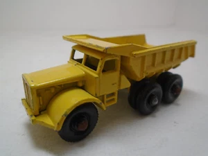 LESNEY MATCHBOX #6C1 QUARRY DUMP TRUCK ORIGINAL W/BLACK PLASTIC WHEELS XLNT - Picture 1 of 5