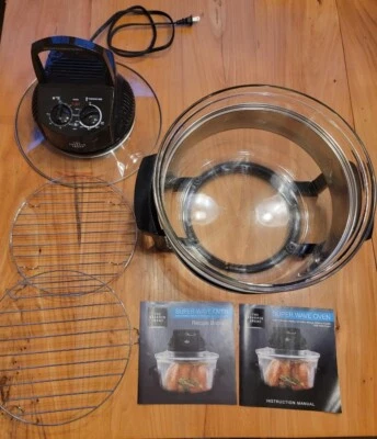 The Sharper Image Super Wave Oven Model 8217 Black 1300 Watt 16 Quart - No Box - Image 1 of 4