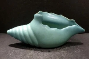 Van Briggle Turquoise Blue or Ming Turquoise Conch Shell - 9" - MINT - Picture 1 of 7
