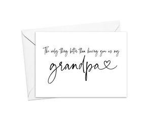 Pregnancy Announcement Card for Grandpa, New Great Grandpa Baby Reveal Card f...