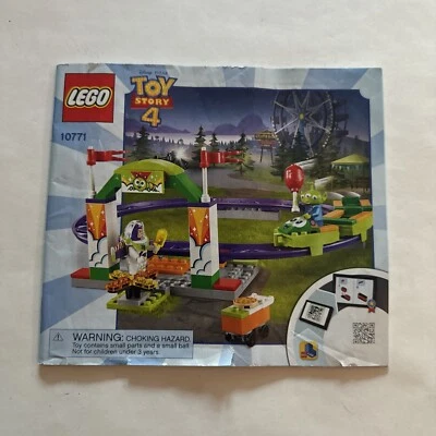 Lego Toy Story 4 Carnival Thrill Coaster Instruction Manual 10771 Booklet Only - Image 1 of 3