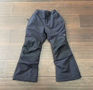 Lands’ End Kids Boy Girl Squall Waterproof Insulated Snow Pants Black Sz 6 - Picture 1 of 13