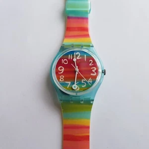 Swatch Armbanduhr Rainbow Colour The Sky 2003 Swiss Art Quartz Schweiz Vintage - Bild 1 von 13