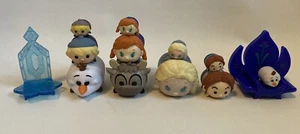 Disney TSUM TSUM Frozen Lot 11 Vinyl Figures + chairs Elsa Anna Hans Olaf Sven - Picture 1 of 5