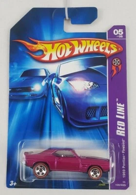 Pontiac Firebird 1969 Hot Wheels Redline púrpura nuevo en caja Foto 1 de 4