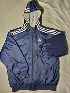 Youth XL Adidas reversible jacket.. Gray & Blue - Picture 1 of 12
