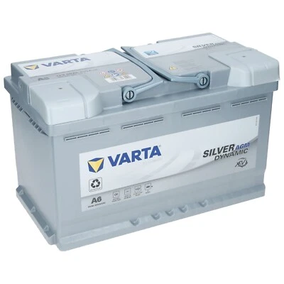 Varta A6 12V 80Ah AGM Autobatterie Starterbatterie Silver Dynamic AGM (F21) - Bild 1 von 4