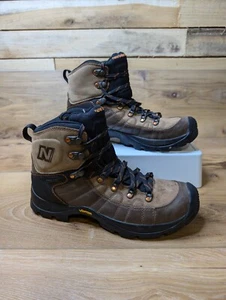 New Balance 11.5 Women's 42.5EU Trail Hiking Brown Leather Vibram Boots MO1500GT - Picture 1 of 5