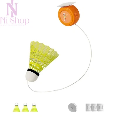 Тренажер для самостоятельного изучения бадминтона набор регулируемые эластичные веревки для самостоятельной тренировки практики - Изображение 1 из 4