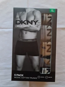 DKNY Men's Boxer Shorts Trunks 5 Pack Size XL - Picture 1 of 1
