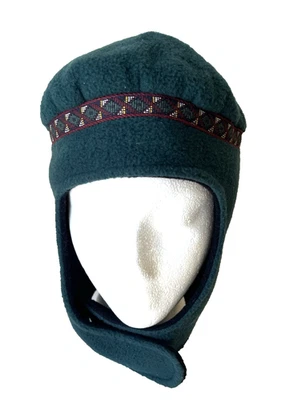 SOMBRERO TRAMPERO POLAR VERDE INVIERNO ELY MN VINTAGE AÑOS 90 MUJER HOMBRE TALLA GRANDE Foto 1 de 4