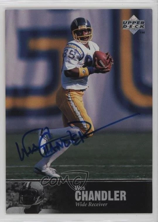 1997 Upper Deck NFL Legends Auto Wes Chandler #AL-87 Auto - Image 1 of 2
