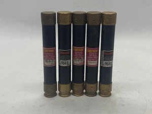 (5) NOS Fusetron 600V 10A Class RK-5 Time Delay Dual Element Fuse FRS-R-10 - Picture 1 of 4