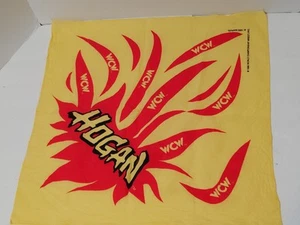 Vintage WCW Hulk Hogan Hulkamania Bandana Yellow & Red 1995 Marvel WWE WWF TNA - Picture 1 of 8