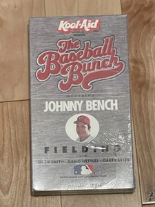 The Baseball Bunch JOHNNY BENCH FIELDING  1986 Kool-Aid MLB VHS Tape - NEW! - Picture 1 of 2
