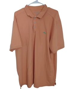 Tommy bahama island zone polo Orange 2XLT Preppy Casual Lightweight Golf - Picture 1 of 5