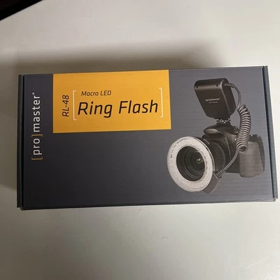 Flash anillo LED macro Promaster RL-48 NUEVO en caja Foto 1 de 4