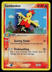 Pokemon Crystal Guardians 31/100 Combusken Reverse Holo Stamped - Picture 1 of 2