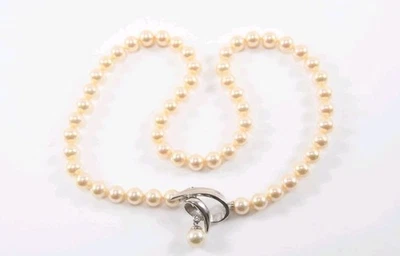 Collana di Perle Naturali con chiusura a conchiglia In argento 925 e perla Centr - Immagine 1 di 4
