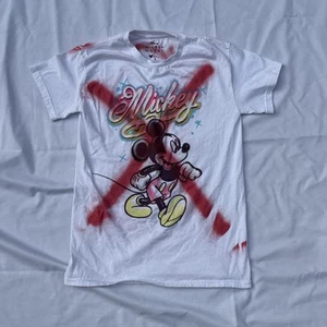 Anti Micky Maus V.C.S. t shirt klein herren 100% Baumwolle gebraucht - Bild 1 von 4