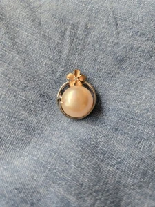 Denny Wong Plumeria 18K Rose Gold/Pink/Peach Pearl Precious Silver Diamond... - Picture 1 of 12