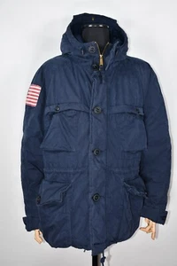 Ralph Lauren Denim Supply Parka EE. UU. Bandera Abajo Puffer Chaqueta Militar Para Hombre XL - Imagen 1 de 13