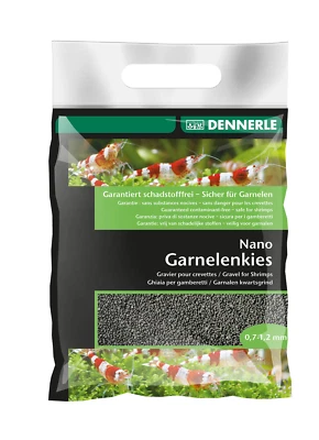 Dennerle Nano Garnelenkies Sulawesi Schwarz Aquarienkies schadstofffrei 2kg