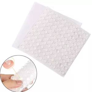 100Pcs Silicone Rubber Feet Anti-Slip & Collision Clear Self Adhesive Sticky Pad - Picture 1 of 15