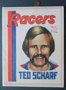 1976 WHA Indianapolis Racers Vs. Cincinnati Stingers Bob Lamey signed too RARE-- - Picture 1 of 1
