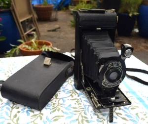 Eastman Kodak No. 1-A Autographic  Folding Camera & Case - Picture 1 of 13