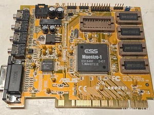 Rare Sound Card ASUS 3DexPlorer PCI-AXP201 Rev 1.02 (ESS Maestro-1) with SRAM - Picture 1 of 8