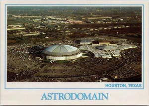 Postcard Texas Houston TX Astrodomain Astrodome Aerial View David Damiani - Picture 1 of 2