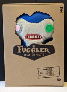 12 inch LARGE Fuggler funny ugly monster plush blue felt Lil'Demon plushies toy - Picture 1 of 7