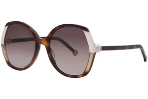 Carolina Herrera CH-0051/S C1HHA Sunglasses Women's Havana Ivory/Grey 58mm - Picture 1 of 5